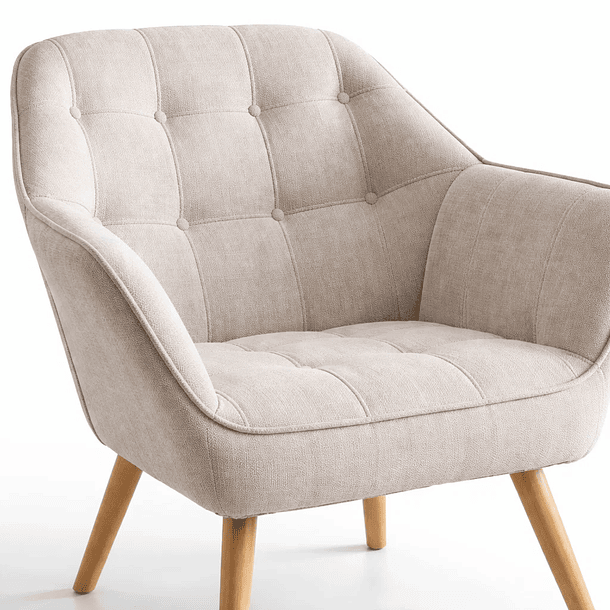Butaca Decorativa Velvet Chic - Beige - beige 6