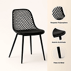 Pack de 2 Sillas Europa Acolchadas - Negras 5