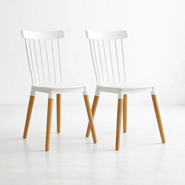 Pack de 2 Sillas Windsor Blancas 1