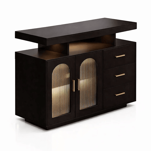 Mueble Cafetero GlassLight con LED 1