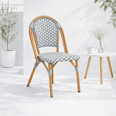 Silla Bistro de Exterior Resistente al Agua y al Sol