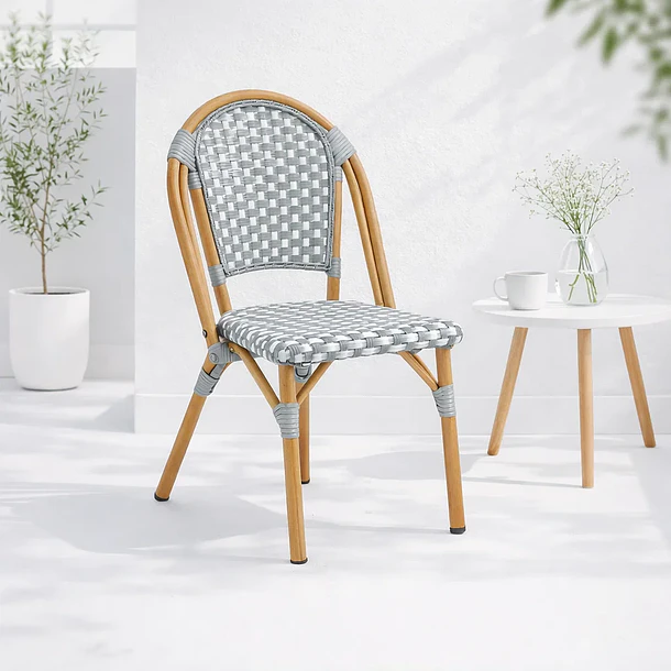 Silla Bistro de Exterior Resistente al Agua y al Sol 2