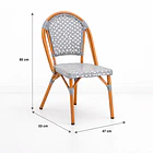 Silla Bistro de Exterior Resistente al Agua y al Sol 4