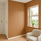 Pack de 16 Revestimientos Siding WPC interior color Madera 3