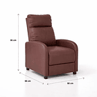 Sillón Eda - Café oscuro 4