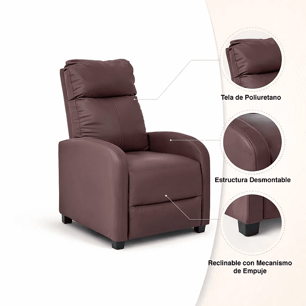 Sillón Eda - Café oscuro 5