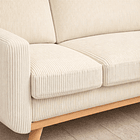 Sofá Velvet Beige Luxe 6