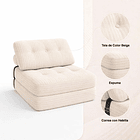 Sillón Plegable SoftNest Blanco 5