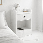 Velador Luma Mini con Enchufe Integrado Compacto - Blanco 2