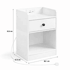 Velador Luma Mini con Enchufe Integrado Compacto - Blanco 4