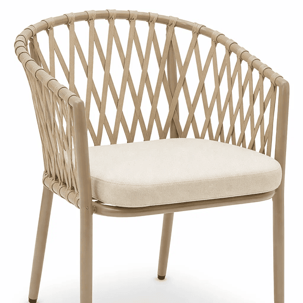 Silla de Terraza Trame - Aluminio y Cuerda 6