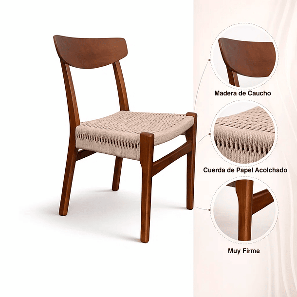 Pack de 2 Sillas Koda Madera - Natural 5