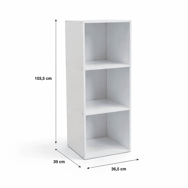 Estante Eiry 3 Color Blanco 4