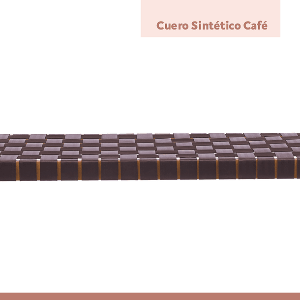 Banqueta Austral 120cm - Cinta Tejida de Nailon café 9