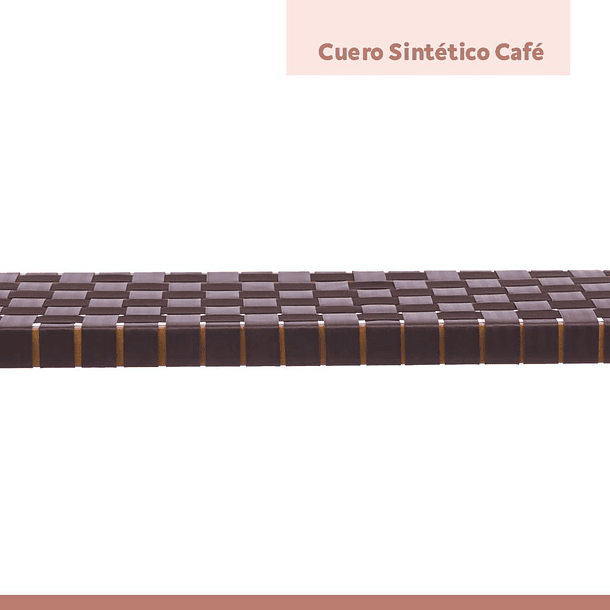 Banqueta Austral 120cm - Cinta Tejida de Nailon café 10