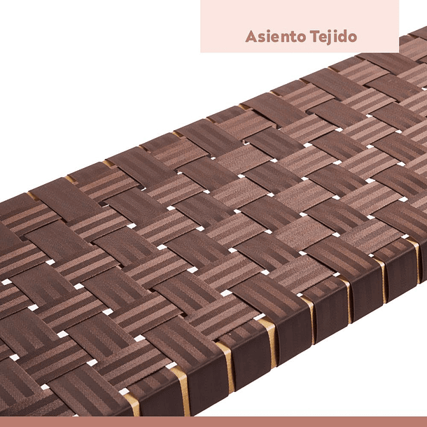 Banqueta Austral 120cm - Cinta Tejida de Nailon café 13