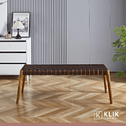 Banqueta Austral 120cm - Cinta Tejida de Nailon café 16