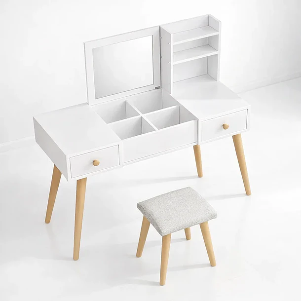 Escritorio tocador blanco 1