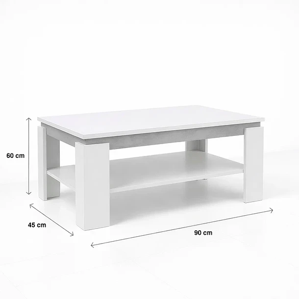 Mesa De Centro Oslo Blanca 4