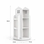 Estanteria para niños giratoria - blanco 4