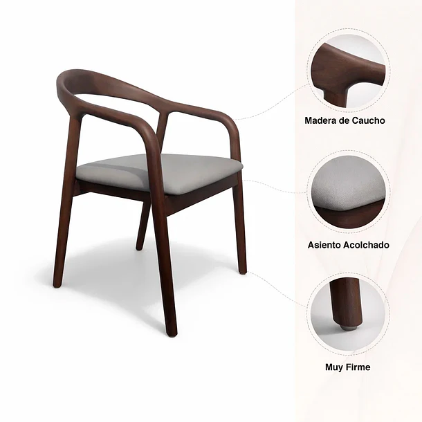 Pack de 2 Sillas Kind Madera - Natural 5