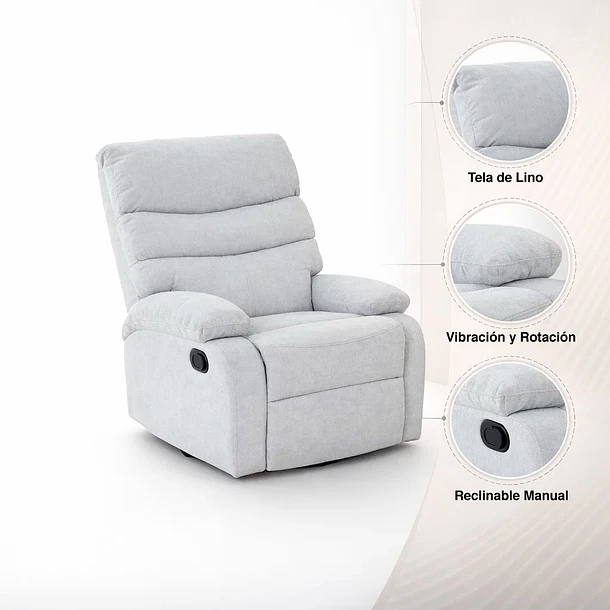 Sillón Bjorny - Gris claro 5