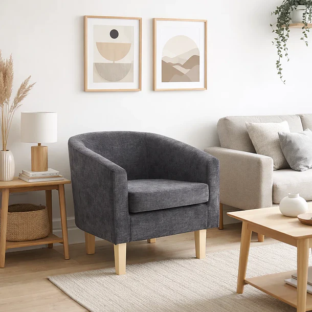 Sillón Compacto WoodLine - Gris 3