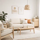 Sofá Velvet Beige Luxe 3