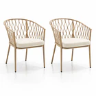 Pack de 2 Sillas de Terraza Trame - Aluminio y Cuerda 1