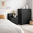 Velador Urbano Smart con Enchufe Integrado Negro de 3 Cajones 3