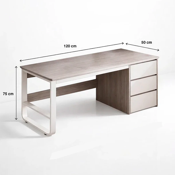 Escritorio con cajones Andorra Gray 4
