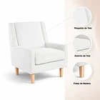 Sillón Elegance Home en Tela Beige 5