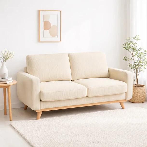 Sofá Velvet Beige Luxe 2