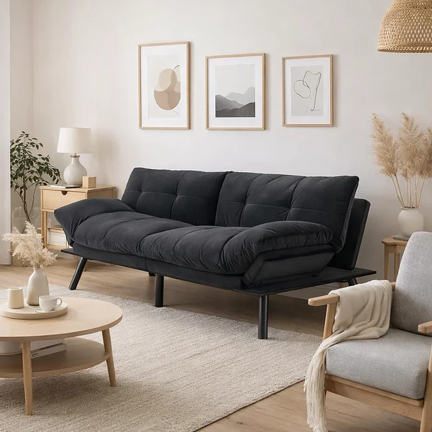 Sofá Cama PlushFlex Negro 3