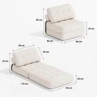 Sillón Plegable SoftNest Blanco 4