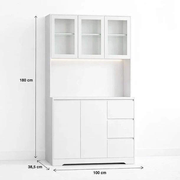 Mueble Buffet Alto LumiGlass 4