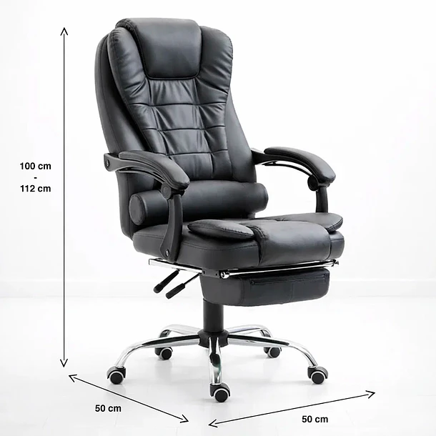 Silla ejecutiva masajeadora negra 4