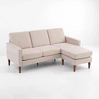 Sofá Esquinero Urban Lounge con Asiento Acolchado - Beige 1