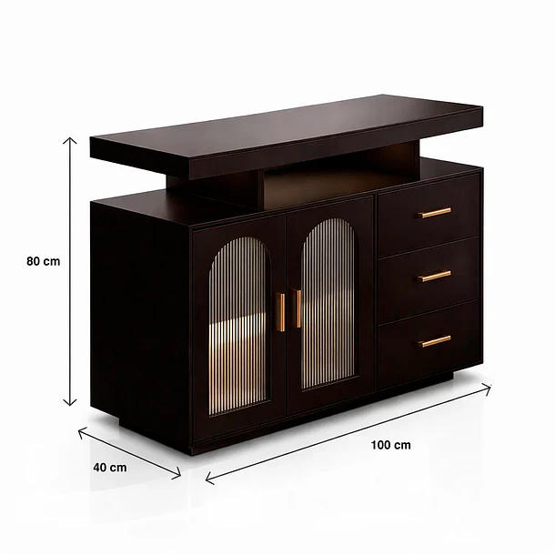 Mueble Cafetero GlassLight con LED 4