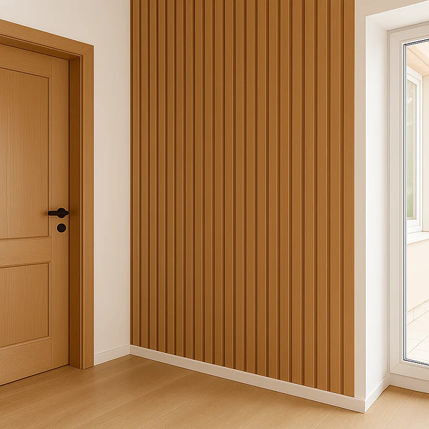 Pack de 16 Revestimientos Siding WPC interior color Madera 2