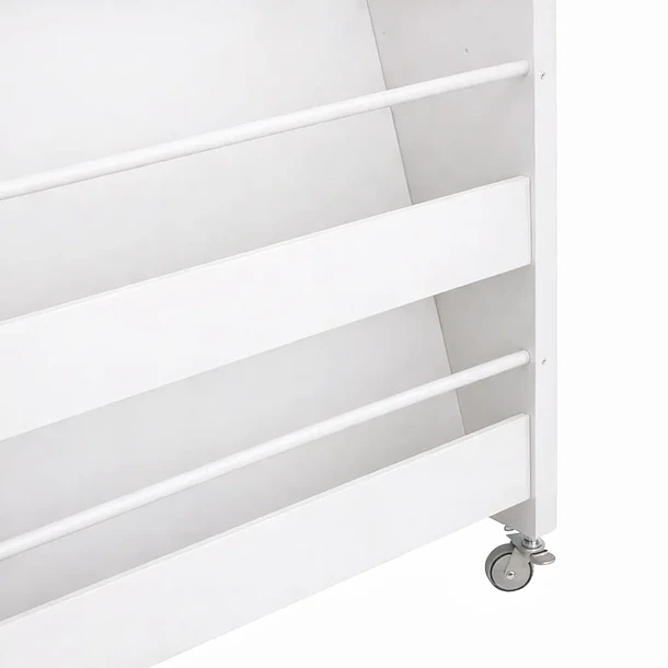 Estanteria con ruedas 3 niveles blanca - blanco 6