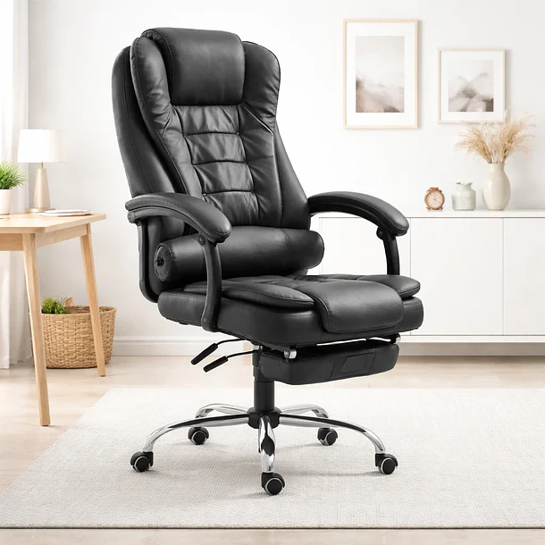 Silla ejecutiva masajeadora negra 2