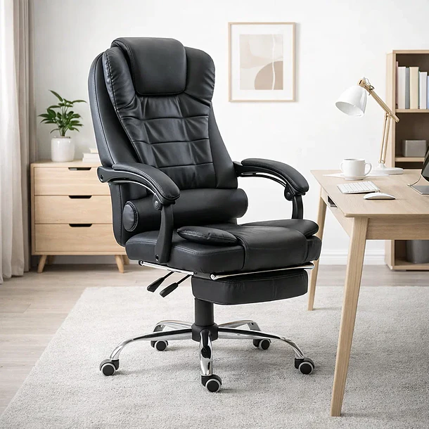 Silla ejecutiva masajeadora negra 3