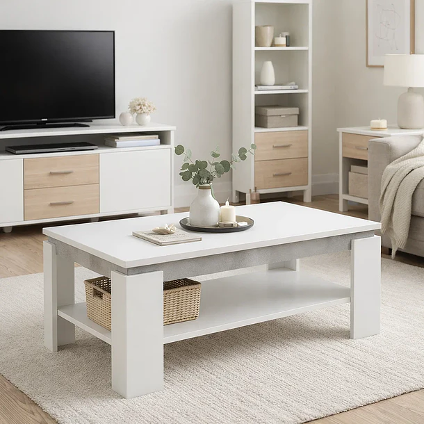 Mesa De Centro Oslo Blanca 3