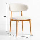 Silla Cloud Madera - Beige 4