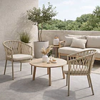 Pack de 2 Sillas de Terraza Trame - Aluminio y Cuerda 3