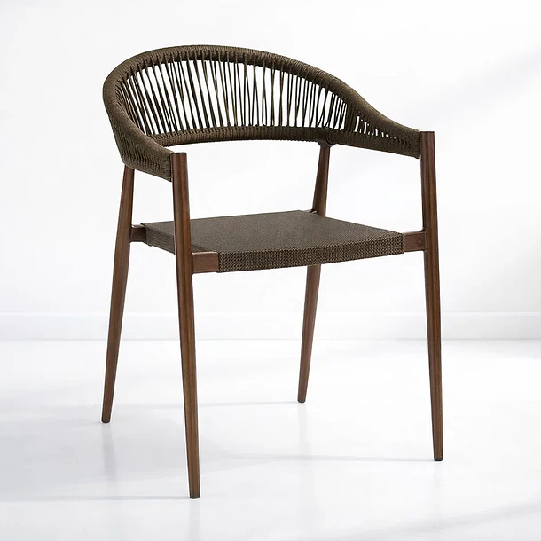 Silla de Terraza Douce - Aluminio y Rattan 1