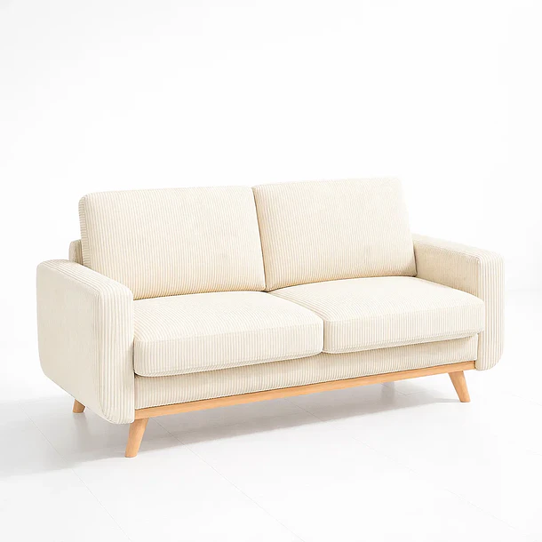 Sofá Velvet Beige Luxe 1