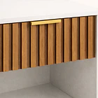 Velador Toulouse Blanco / Madera 6