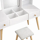 Escritorio tocador blanco 6